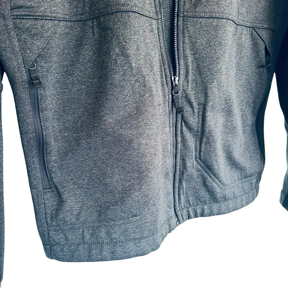 The North Face Apex Canyonwall Jacket Mens Medium Gray WindWall Softshell Zip